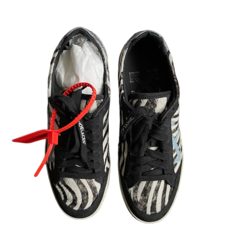 NEW: Off-White 2.0 Zebra Pony Hair Sneaker - Picture 4 of 6